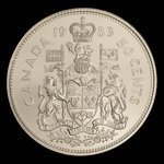 Canada, Elizabeth II, 50 cents <br /> 1983