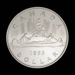 Canada, Elizabeth II, 1 dollar <br /> 1983