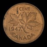 Canada, George VI, 1 cent <br /> 1948