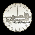 Canada, Elizabeth II, 1 dollar <br /> 1984