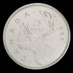 Canada, Elizabeth II, 25 cents <br /> 1984