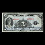 Canada, Bank of Canada, 2 dollars <br /> 1935