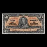 Canada, Bank of Canada, 50 dollars <br /> January 2, 1937