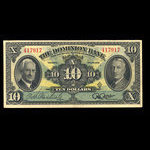 Canada, Dominion Bank, 10 dollars <br /> January 3, 1938