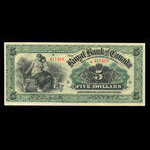 Canada, Royal Bank of Canada, 5 dollars <br /> January 2, 1909