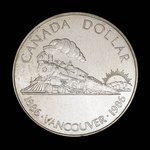 Canada, Elizabeth II, 1 dollar <br /> 1986