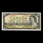 Canada, Bank of Canada, 20 dollars <br /> 1954