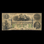 Canada, Bank of Toronto (The), 4 dollars <br /> July 2, 1859