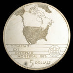 Canada, Elizabeth II, 5 dollars <br /> 1973