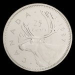 Canada, Elizabeth II, 25 cents <br /> 1987