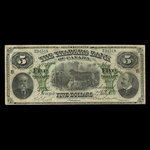 Canada, Traders Bank of Canada, 5 dollars <br /> July 2, 1897