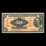 Canada, Imperial Bank of Canada, 50 dollars <br /> November 1, 1923