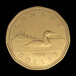 Canada, Elizabeth II, 1 dollar <br /> 1988