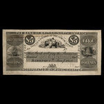 Canada, Bank of British North America, 5 dollars <br /> January 1, 1848