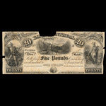 Canada, Bank of Montreal, 20 dollars <br /> 1861