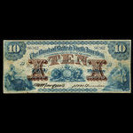 Canada, Bank of British North America, 10 dollars <br /> July 3, 1877