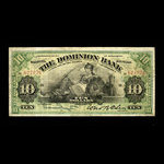 Canada, Dominion Bank, 10 dollars <br /> January 3, 1910