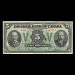 Canada, Imperial Bank of Canada, 5 dollars <br /> November 1, 1923