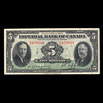 Canada, Imperial Bank of Canada, 5 dollars <br /> January 3, 1939