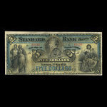 Canada, Standard Bank of Canada, 5 dollars <br /> May 1, 1891