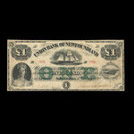 Canada, Union Bank of Newfoundland, 1 pound <br /> May 1, 1880