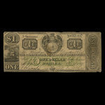 Canada, Commercial Bank of New Brunswick, 1 dollar <br /> November 1, 1860
