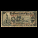 Canada, Home Bank of Canada, 20 dollars <br /> March 2, 1914