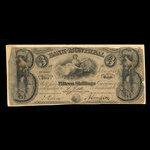 Canada, Bank of Montreal, 3 dollars <br /> May 1, 1844