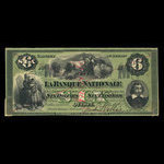 Canada, La Banque Nationale (National Bank), 6 dollars <br /> May 28, 1870