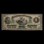 Canada, Dominion of Canada, 1 dollar <br /> July 1, 1870