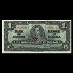 Canada, Bank of Canada, 1 dollar <br /> January 2, 1937
