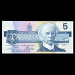 Canada, Bank of Canada, 5 dollars <br /> 1986