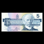 Canada, Bank of Canada, 5 dollars <br /> 1986