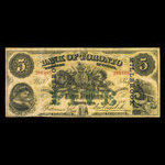 Canada, Bank of Toronto (The), 5 dollars <br /> July 1, 1890