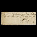 Canada, J.S. Moore, 3 shillings, goods <br /> March 25, 1843