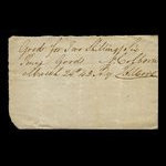 Canada, J.S. Moore, 2 shillings, 6 pence, goods <br /> March 24, 1843