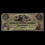 Canada, Bank of Upper Canada (York), 2 dollars <br /> July 2, 1859