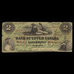 Canada, Bank of Upper Canada (York), 2 dollars <br /> January 1, 1861
