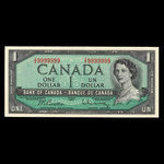 Canada, Bank of Canada, 1 dollar <br /> 1954