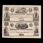 Canada, Bank of the People, 1 dollar <br /> 1841