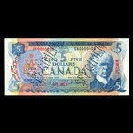 Canada, Bank of Canada, 5 dollars <br /> 1972