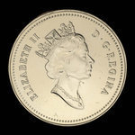 Canada, Elizabeth II, 5 cents <br /> 1990