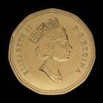 Canada, Elizabeth II, 1 dollar <br /> 1990