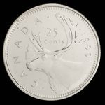 Canada, Elizabeth II, 25 cents <br /> 1990