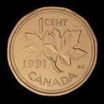 Canada, Elizabeth II, 1 cent <br /> 1991