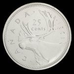 Canada, Elizabeth II, 25 cents <br /> 1991