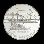 Canada, Elizabeth II, 1 dollar : 1991