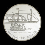 Canada, Elizabeth II, 1 dollar <br /> 1991