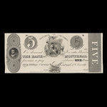 Canada, Bank of Montreal, 5 dollars <br /> June 1, 1839