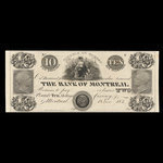 Canada, Bank of Montreal, 10 dollars <br /> June 1, 1839